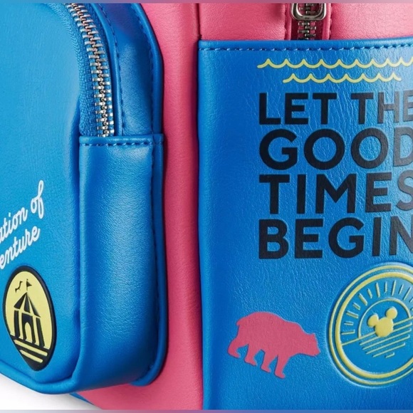LOUNGEFLY 2022 Disney Vacation Club Member Backpack Let the Good Times Roll NWT - Picture 2 of 11
